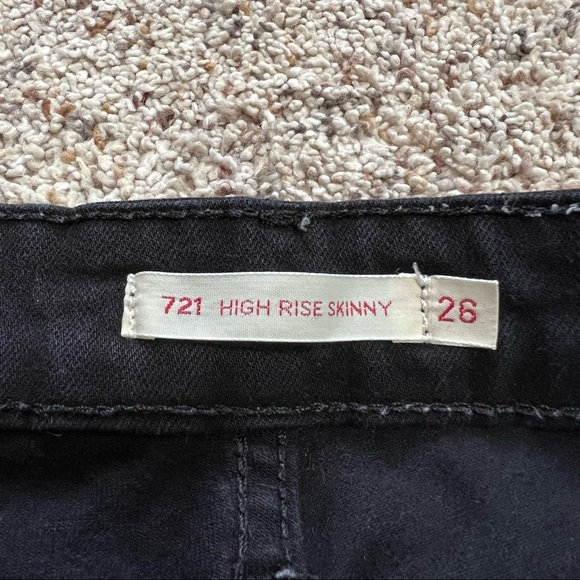 Levi’s 721 High Rise Skinny Black Jeans—26 - Picture 14 of 16